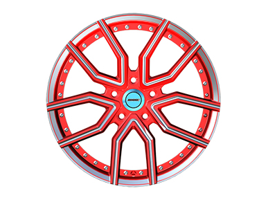 red modified alloy wheels  