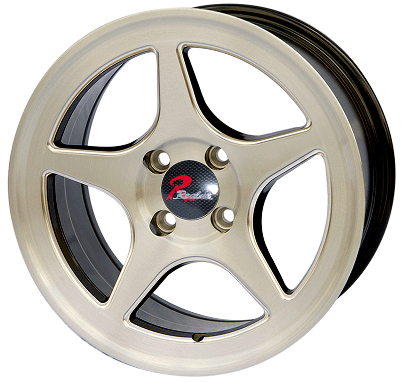 15*7.5 17*8 inch Black Milling Spoke　wheel rim