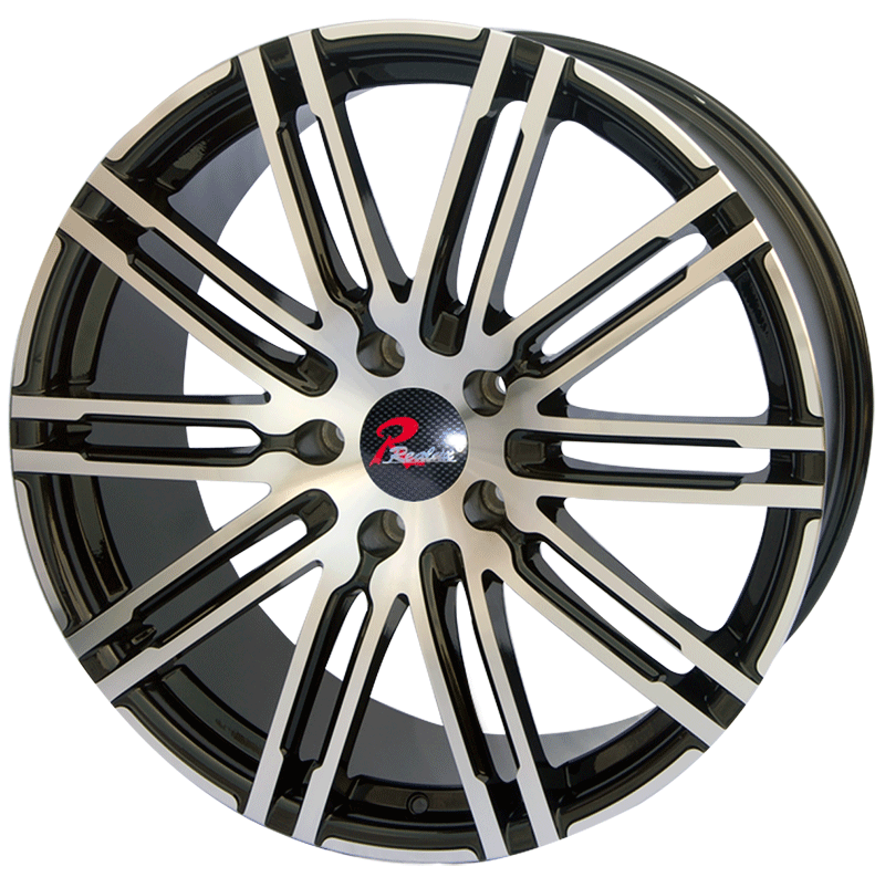 229.5 2210 inch black machine face wheel rim