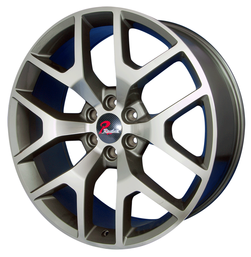 25×9.5 inch Silver Machine Face wheel rim