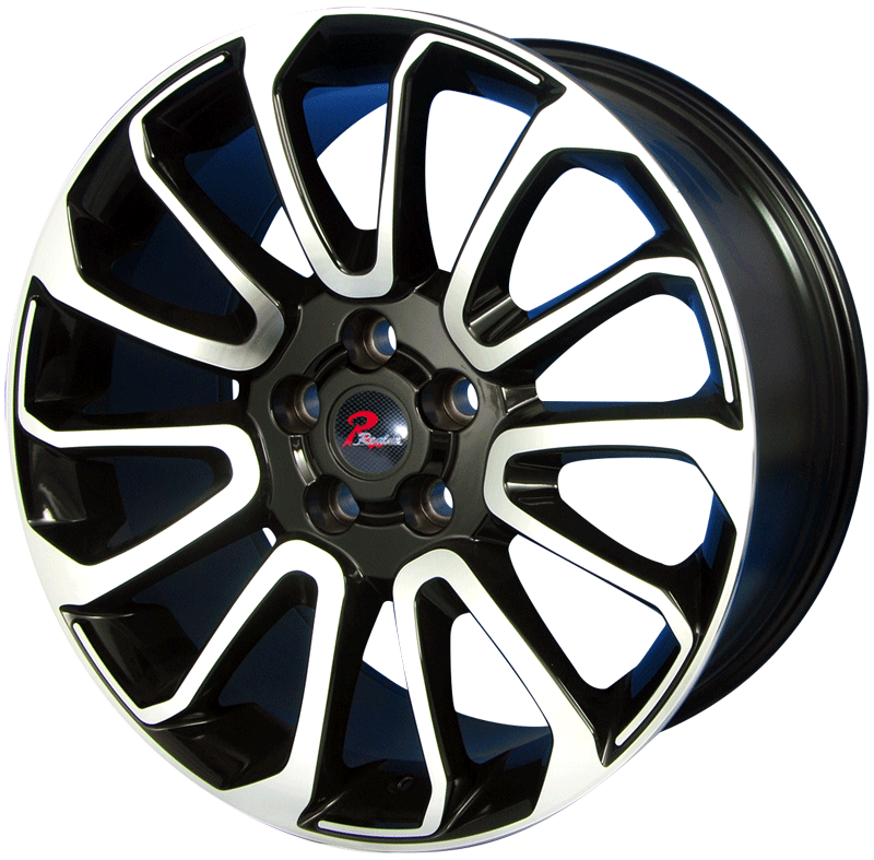 229.5 inch black machine face wheel rim