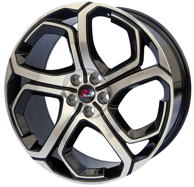 229.5 inch black machine face wheel rim