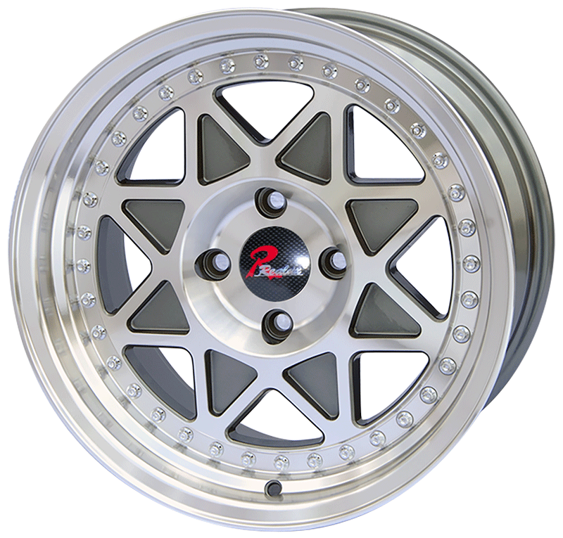 15×7 15×8 inch sliver machine face/chrome stud　wheel rim