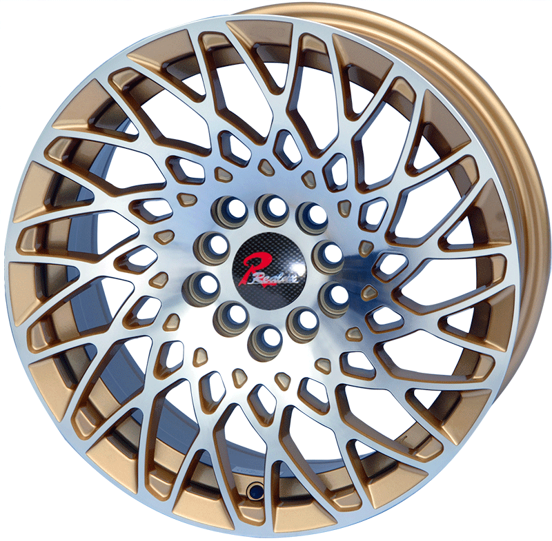 17×7.5 inch gold machine face　wheel rim