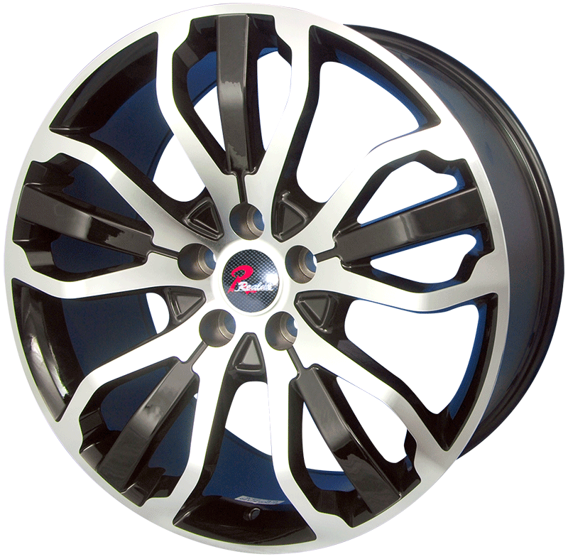 2210 229.5 inch Semi Matte Black machine face wheel rim