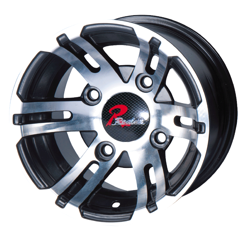 8×7 inch Black Machine Face　wheel rim