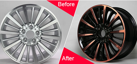 What are the several ways to change the color of aluminum alloy wheels?