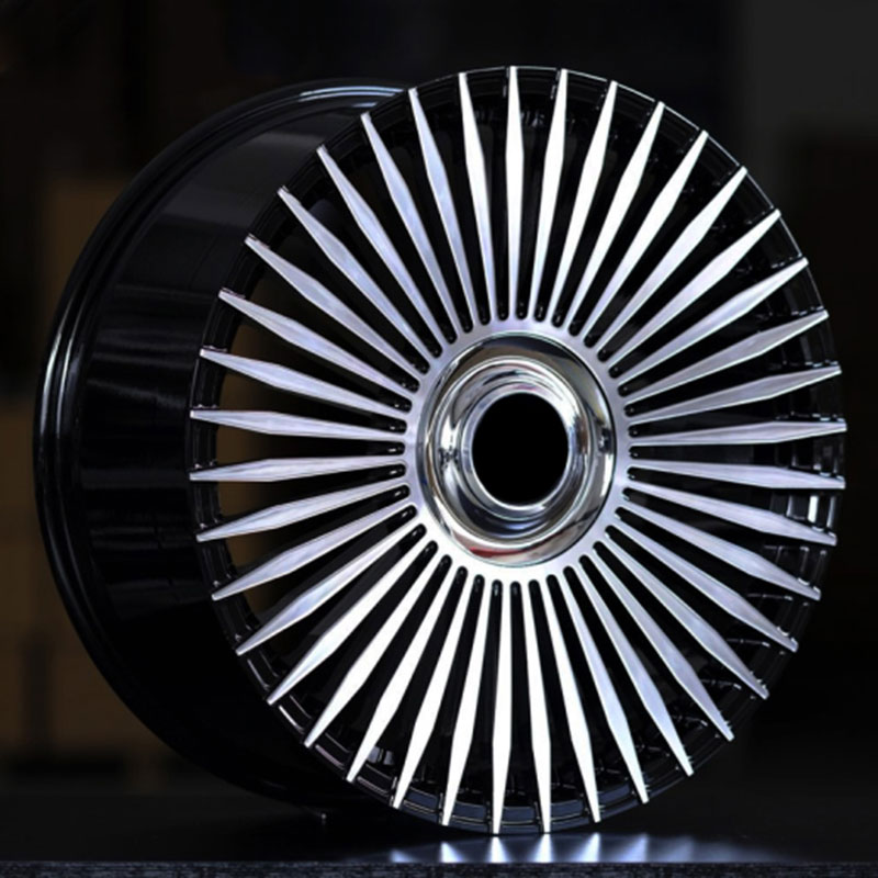 19X8.5 19X9.5 inch Black Machine Face forged and custom wheel rim
