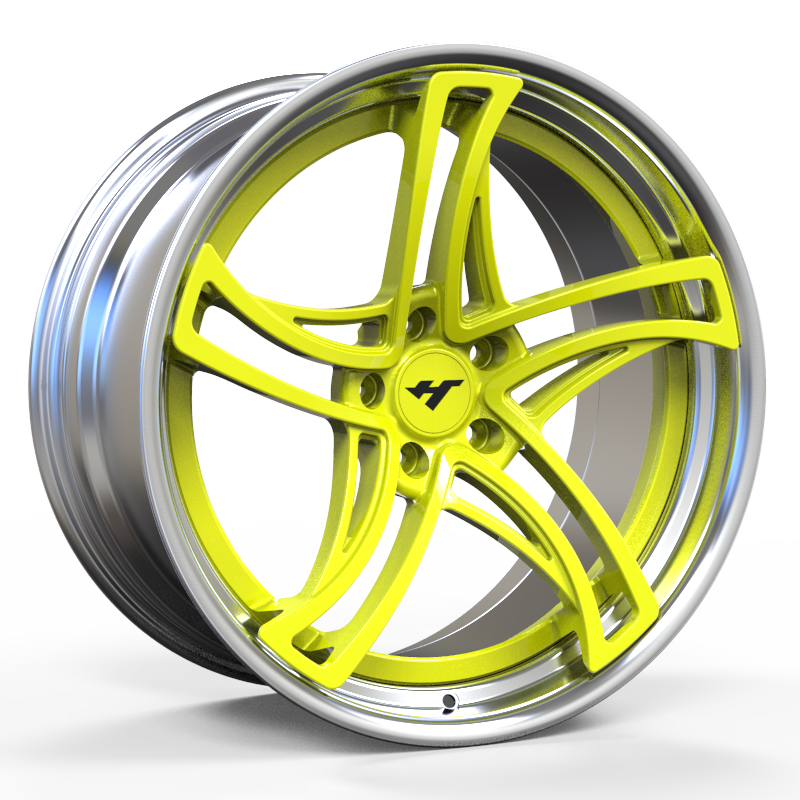 18-24 inch Chrome / Yellow Face　forged and custom wheel rim