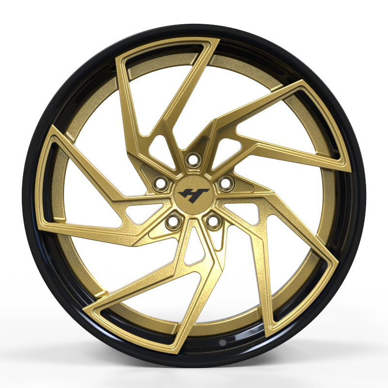 18 - 24 inch Black + Gold Face forged and custom wheel rim
