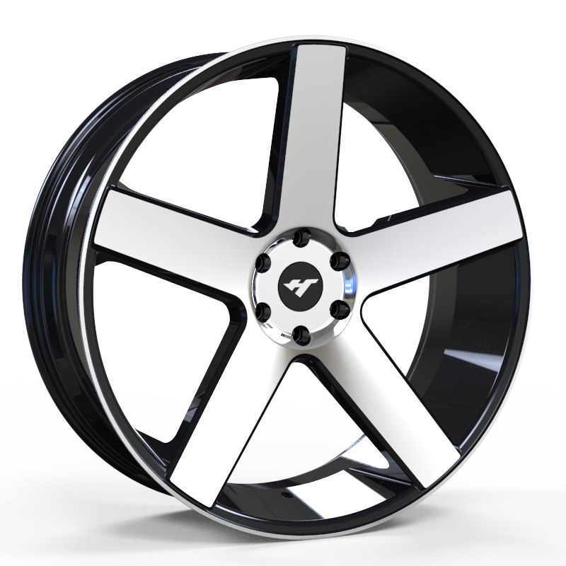 26 inch Black /Machine Face wheel rim