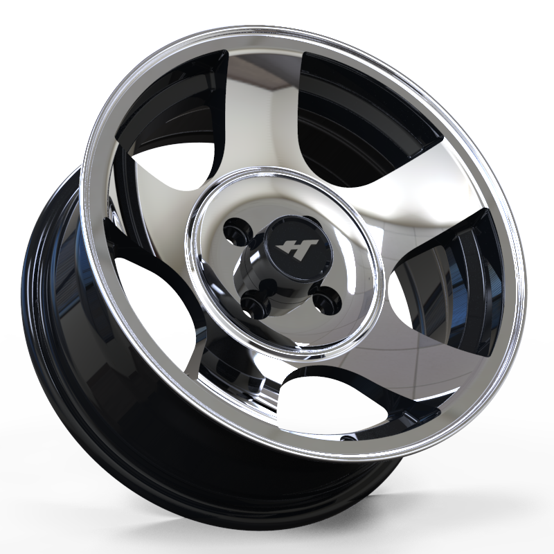 14*60 15*65 inch black / machine face wheel rim