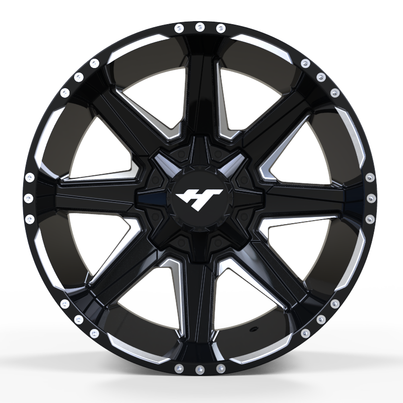 22X12 22X10 inch Black Machine Face Milling Point wheel rim