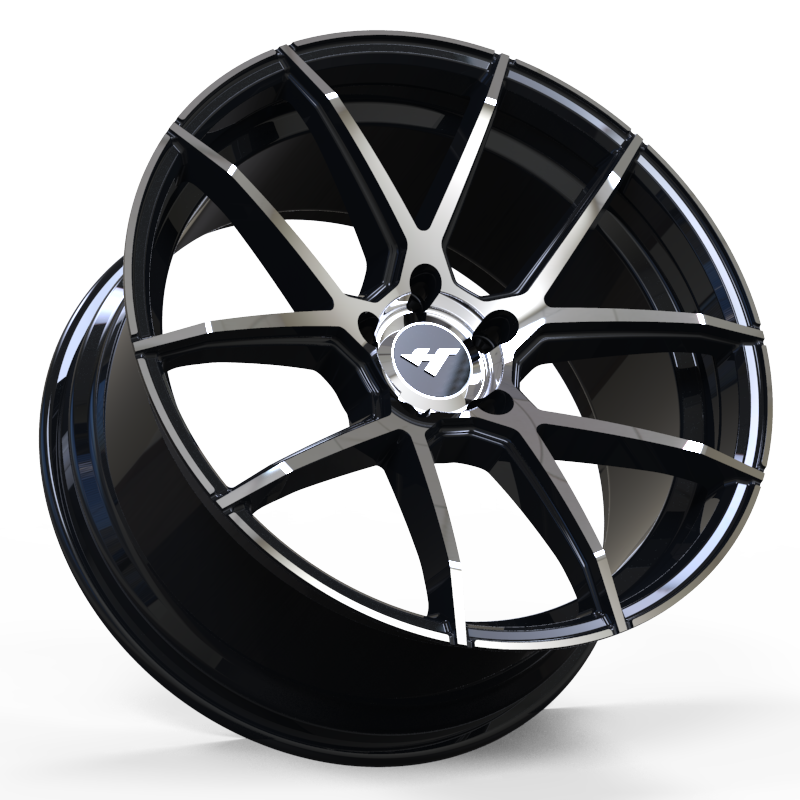 20X90 20X10 inch black / machine face wheel rim