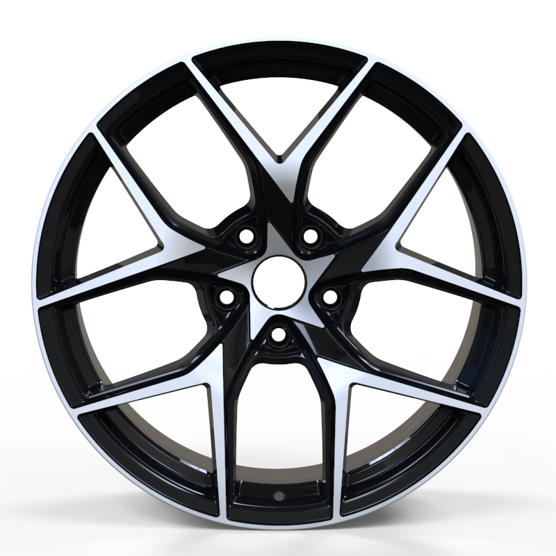 19×8.5 inch black machine face wheel rim
