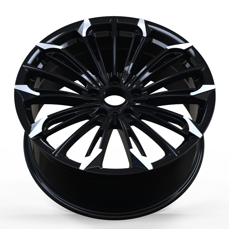 19 inch black machine face wheel rim