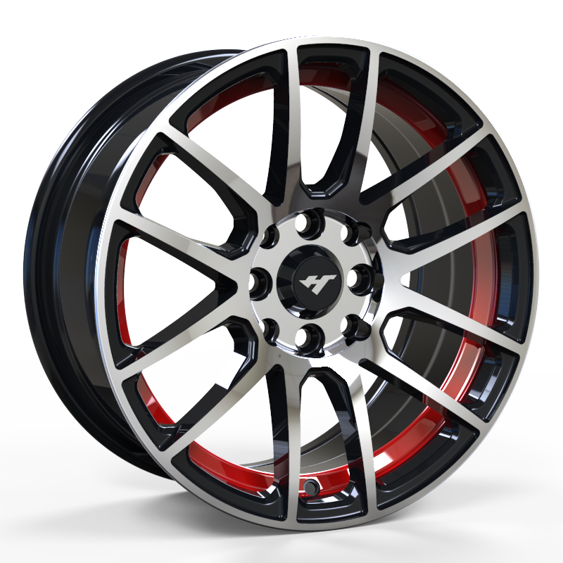 15*70 inch black / red　wheel rim