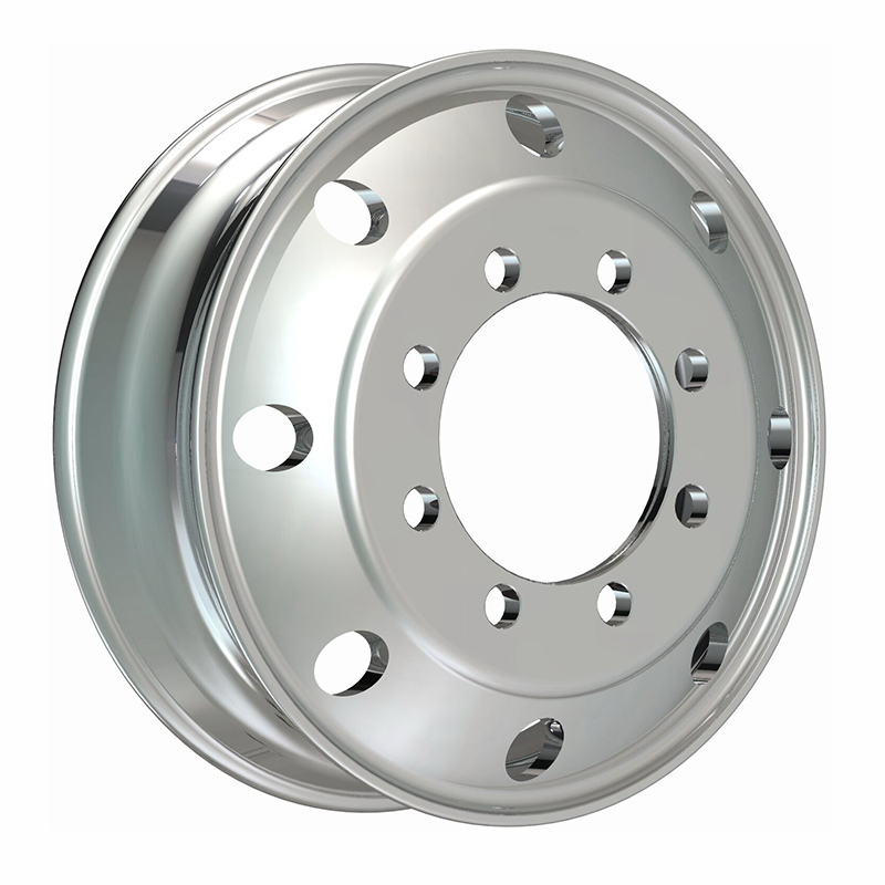 China 22.5X6.75 inch silver truck wheel rim