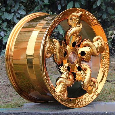 20X9.0 inch gold forged and custom wheel rim