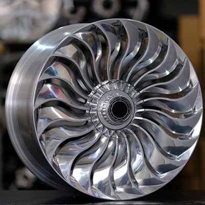 19X8.5 inch Black+Machine Lip+Milling Point forged and coutom wheel rim