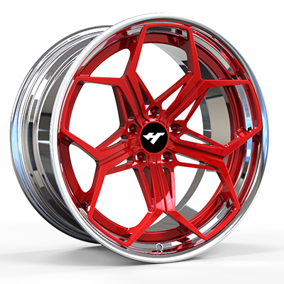 18-24 inch Chrome + Red forged and custom wheel rim