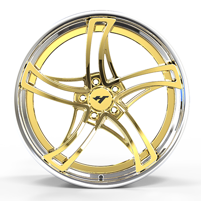 18-24 inch chrome + gold forged and custom wheel rim