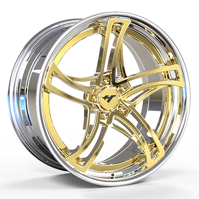 18-24 inch chrome + gold forged and custom wheel rim