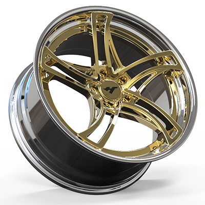 18-24 inch chrome + gold forged and custom wheel rim