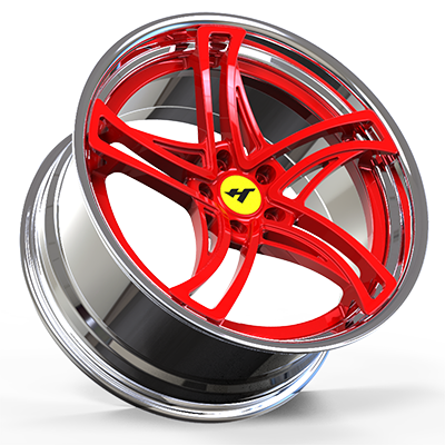 18-24 inch chrome + red forged and custom wheel rim