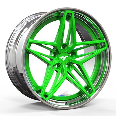 18-24 inch chrome + green　forged and custom wheel rim