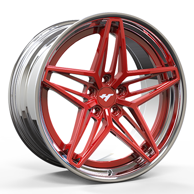 18-24 inch chrome + red forged and custom wheel rim