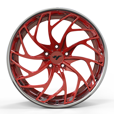 18-24 inch chrome + red face forged and custom wheel rim