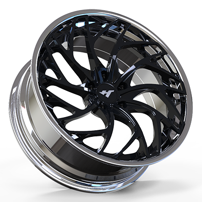 18-24 inch chrome + black forged and custom wheel rim