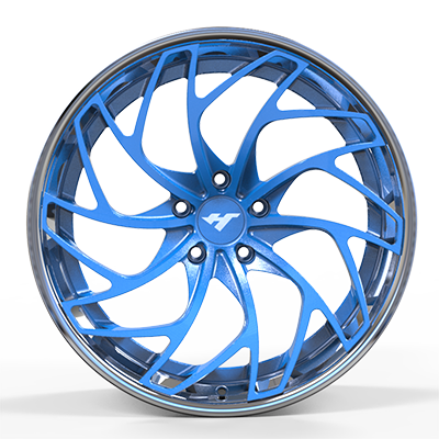 18-24 inch chrome + blue forged and custom wheel rim