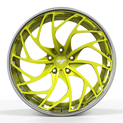18-24 inch chrome + yellow forged and custom wheel rim