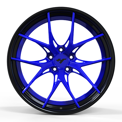 18-24 inch Black / Blue Face forged and custom wheel rim