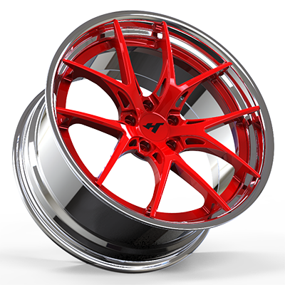 18-24 inch chrome + red forged and custom wheel rim