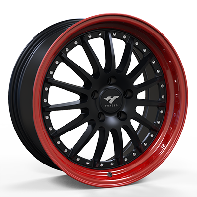 18-24 inch black + red forged and coutom wheel rim