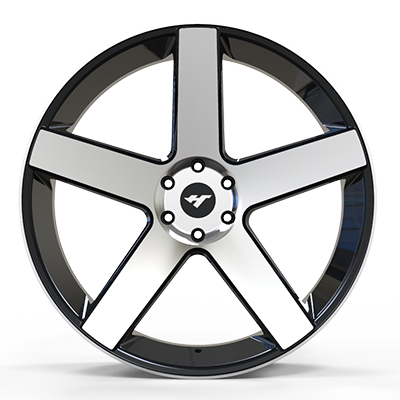 26X10 inch Black /Machine Face wheel rim