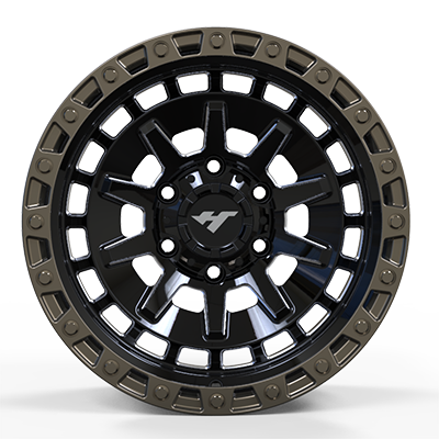 17X8.0 inch Black & Bronze wheel rim