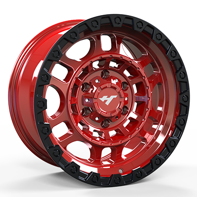 17X8.0 inch 6X135 red & black wheel rim
