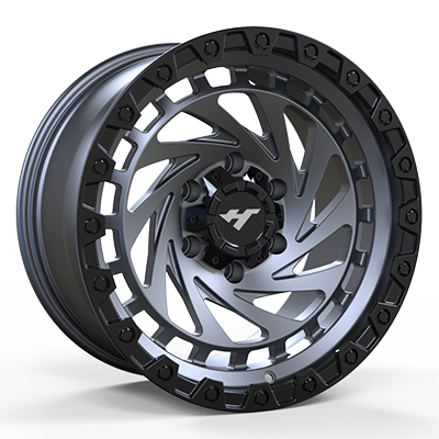 China JHS599617X8.0 inch grey & black  wheel rim