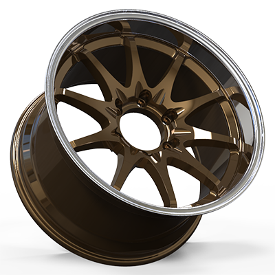 18X10.5 inch bronze & mirror wheel rim