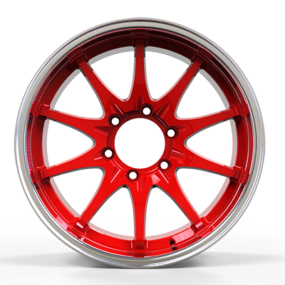 18X10.5 inch Red & Mirror wheel rim