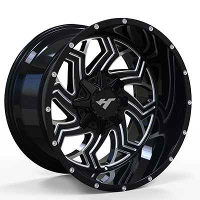 20X10 inch Black Machine Face/Milling Point　wheel rim