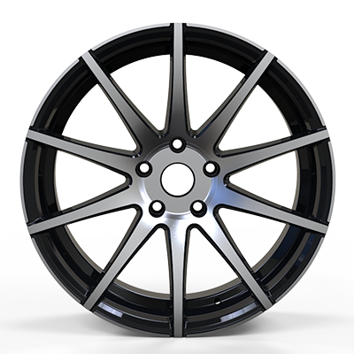 19X8.5 inch black machine face wheel rim