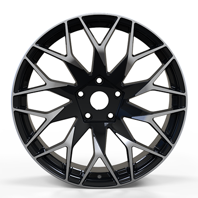 19X8.5 inch black machine face wheel rim