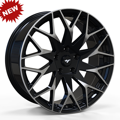 17X7.5 inch black machine face wheel rim