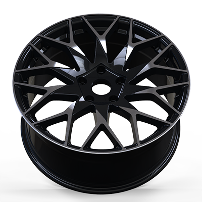 18X8.0 inch black machine face wheel rim