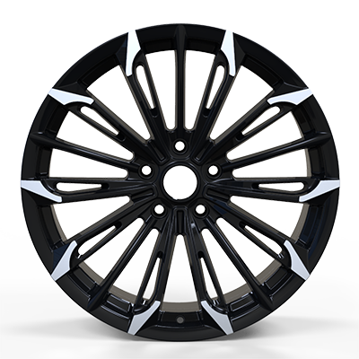 19X8.5 inch black machine face wheel rim